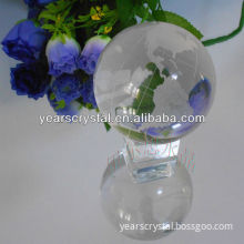 ARRIVAL crystal glass globe with base for desk decoration